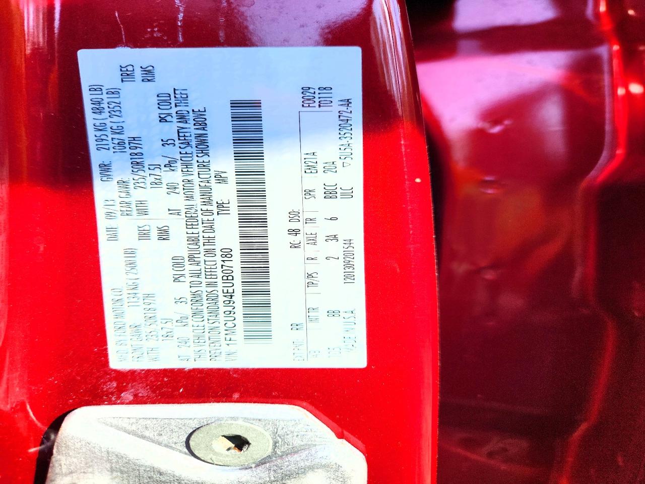 2014 FORD ESCAPE