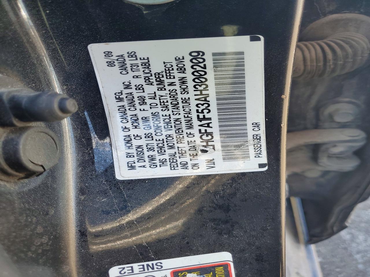 2010 HONDA CIVIC