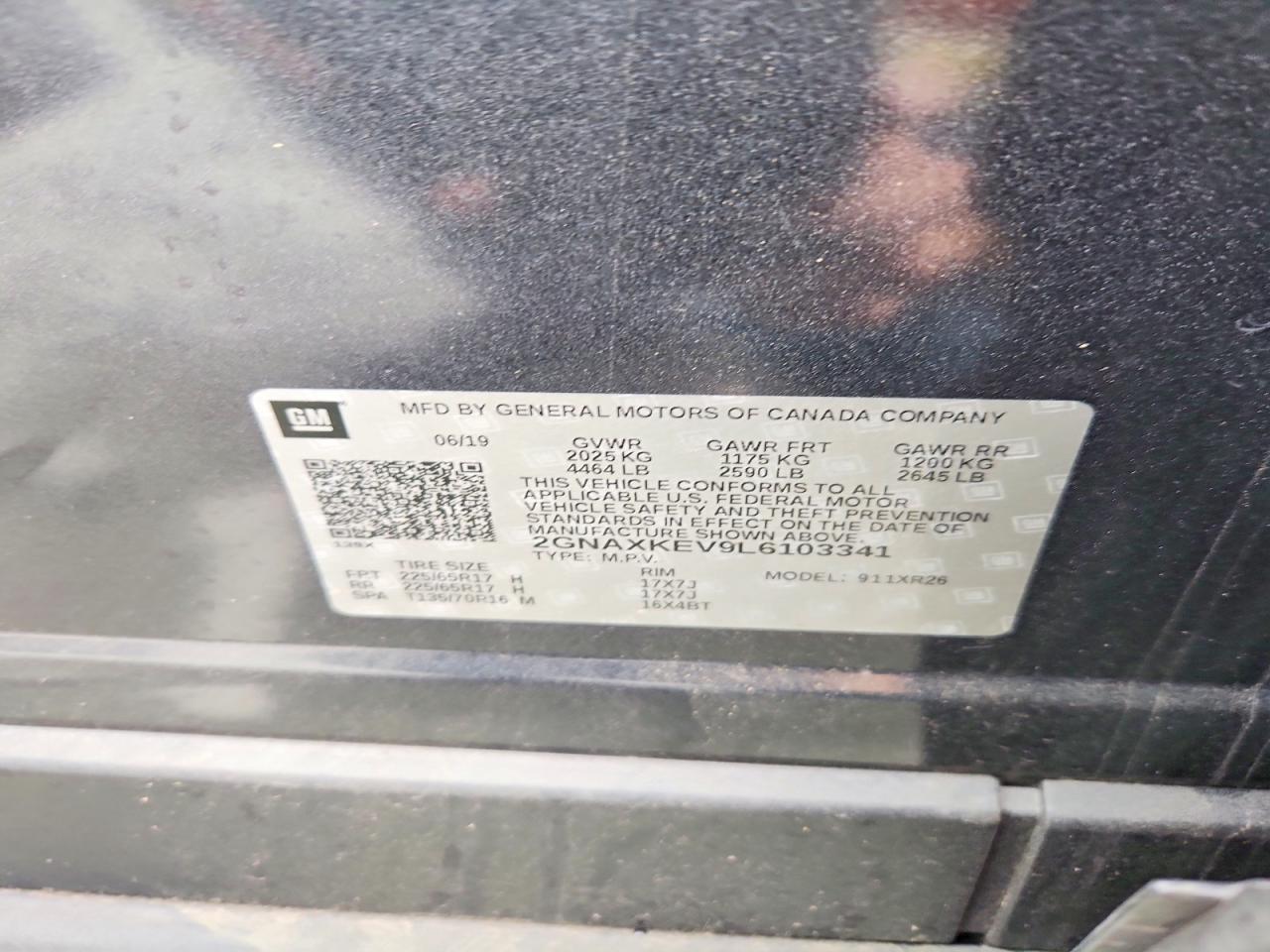 2020 CHEVROLET EQUINOX