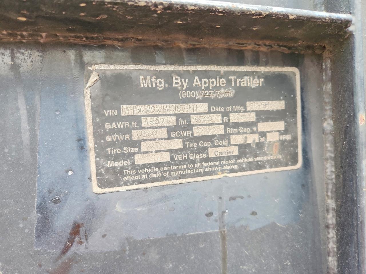 1997 APPL TRAILER