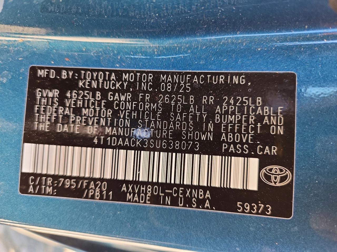 2025 TOYOTA CAMRY