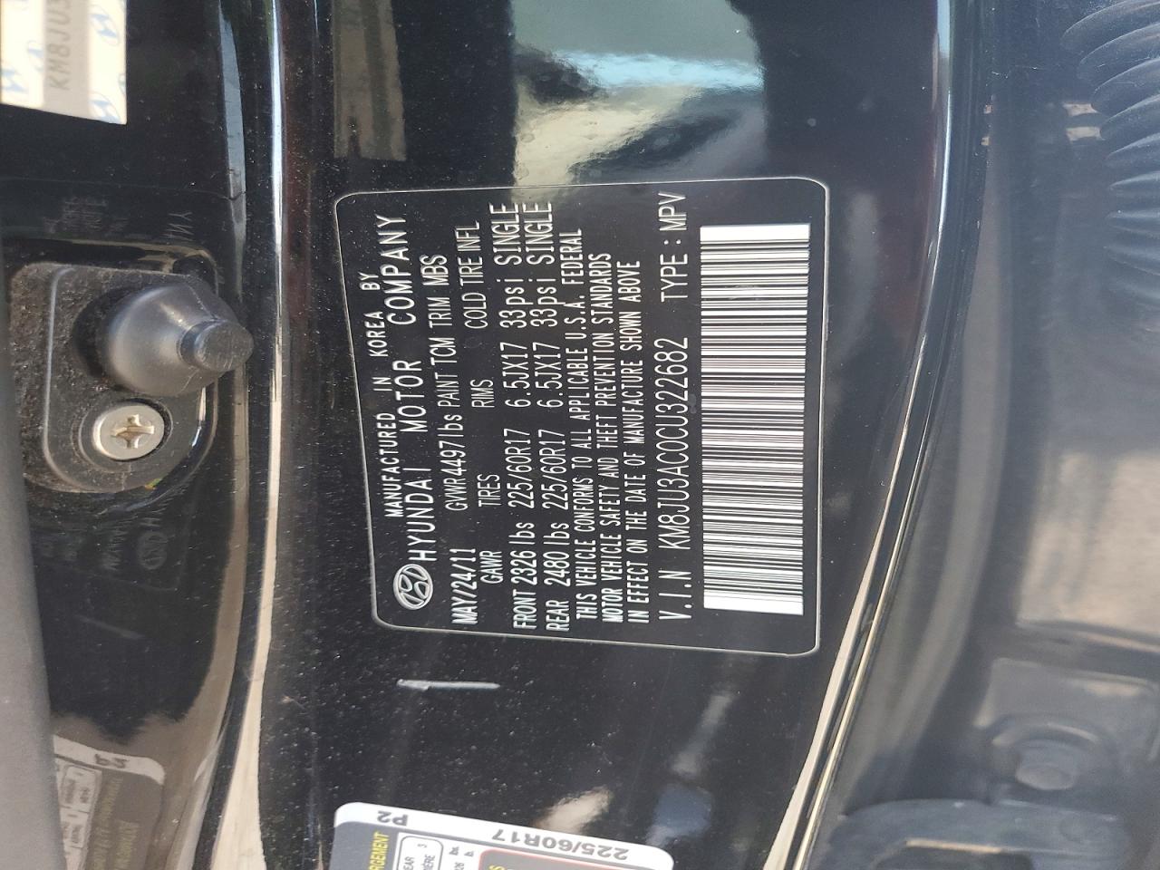 2012 HYUNDAI TUCSON