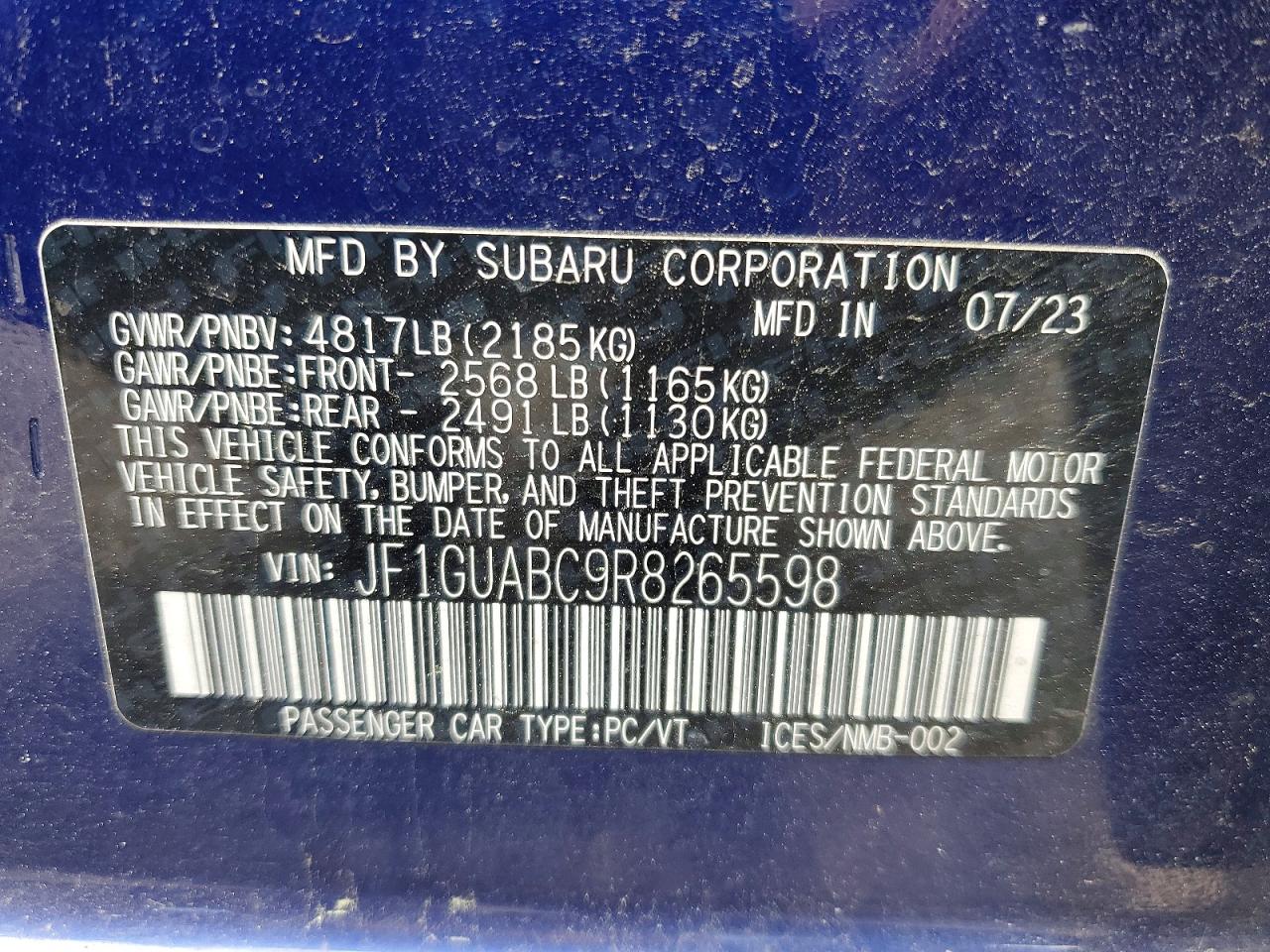2024 SUBARU IMPREZA