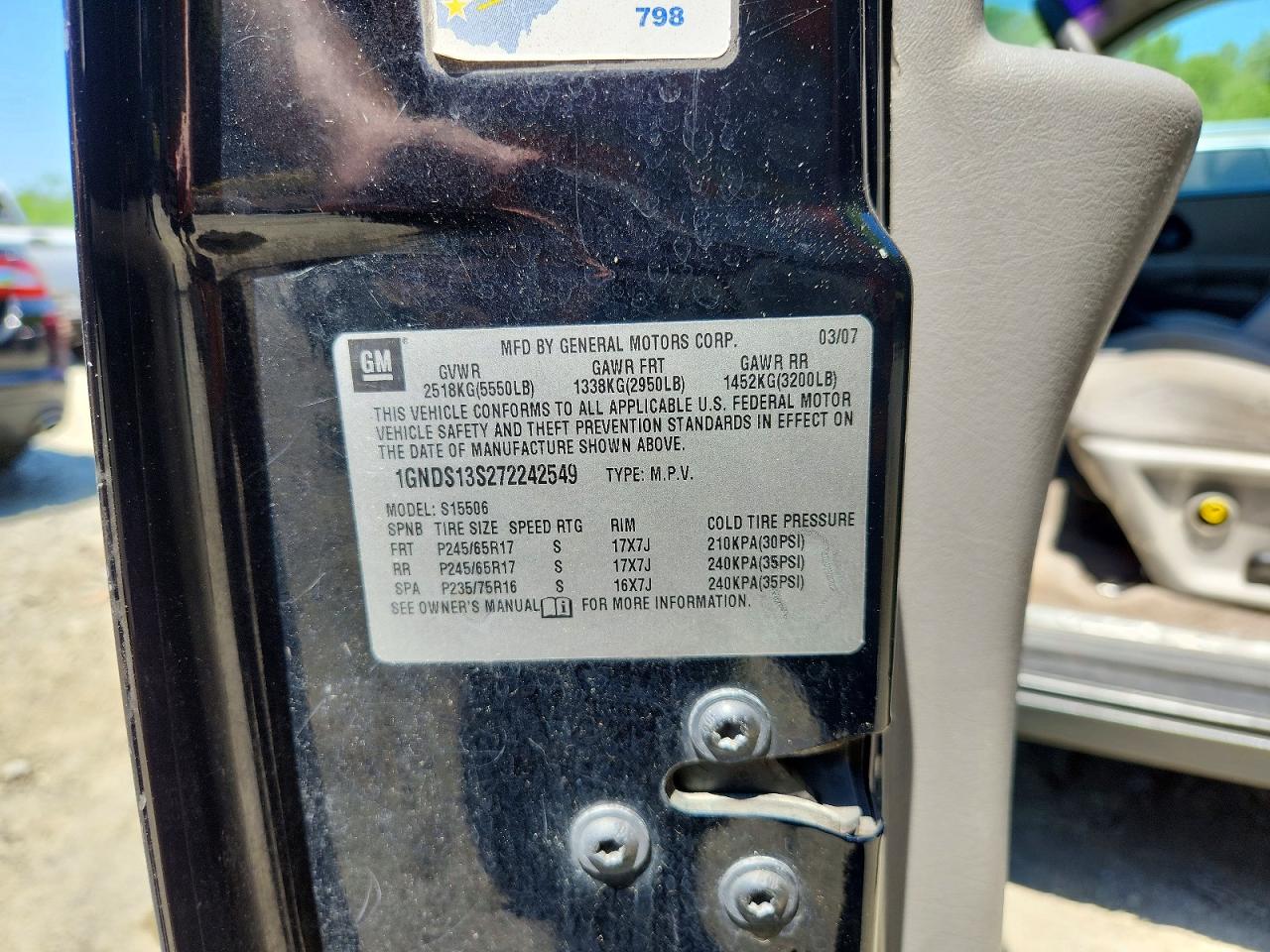 2007 CHEVROLET TRAILBLAZE