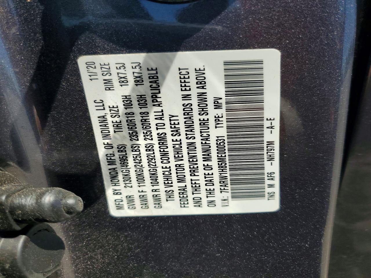 2021 HONDA CRV