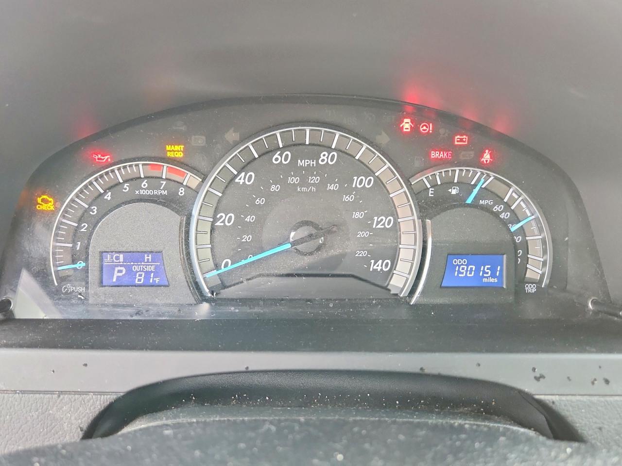 2012 TOYOTA CAMRY