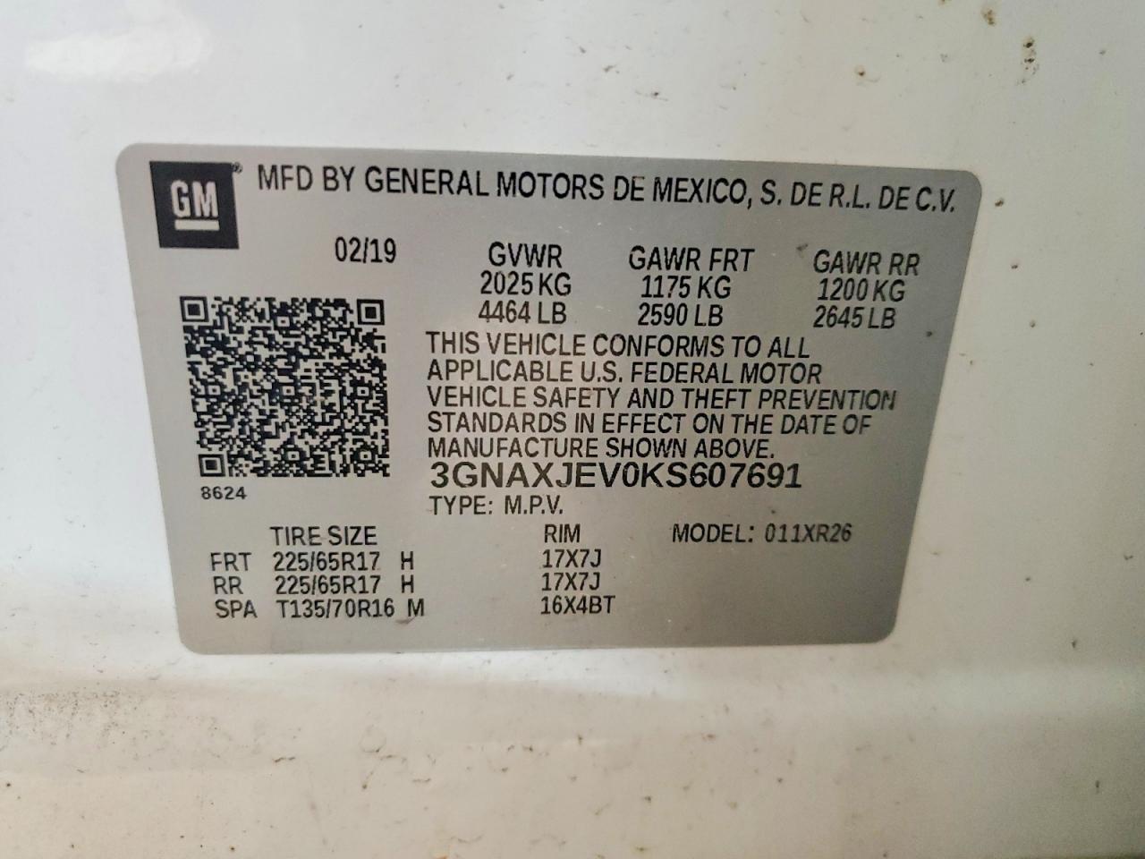 2019 CHEVROLET EQUINOX