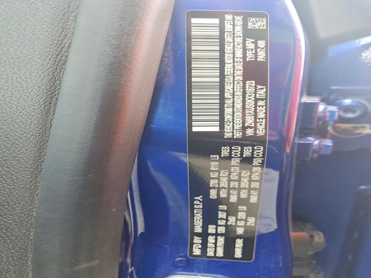2019 MASERATI ALL OTHER