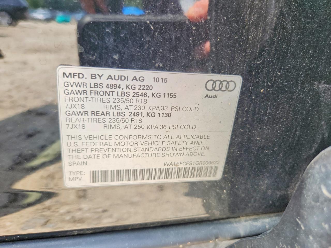 2016 AUDI Q3