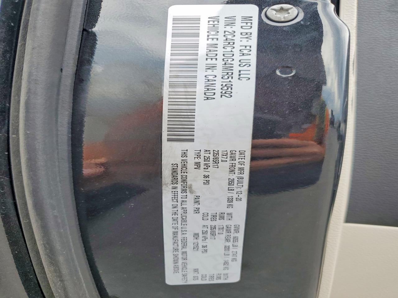 2021 CHRYSLER MINIVAN