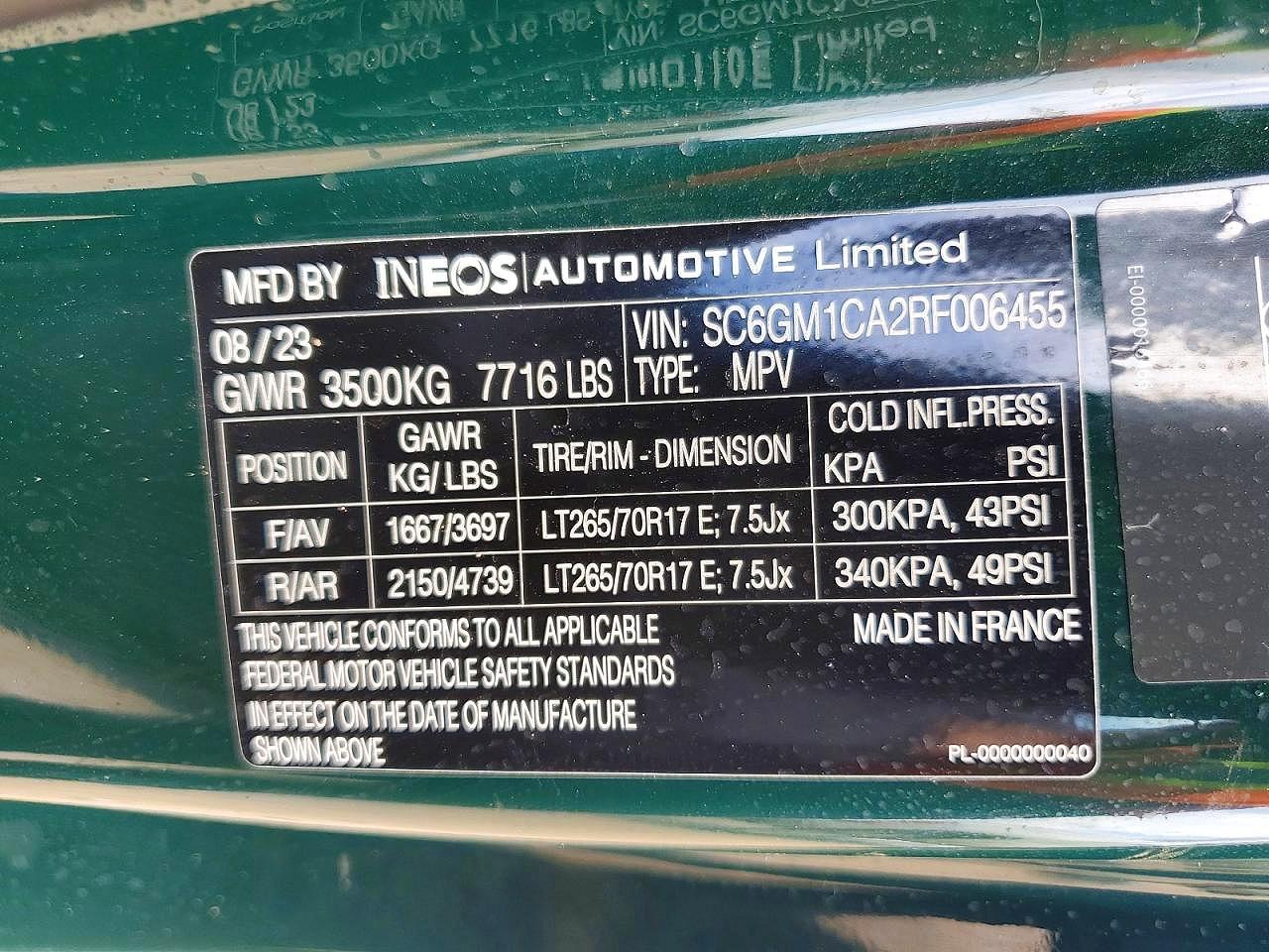 2024 INEOS AUTOMOTIVE LIMITED ALL OTHER
