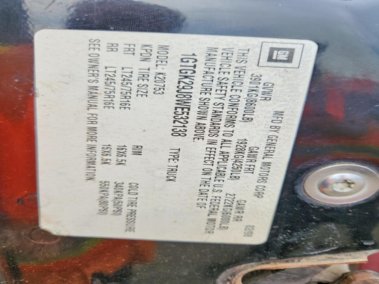 1998 GMC SIERRA