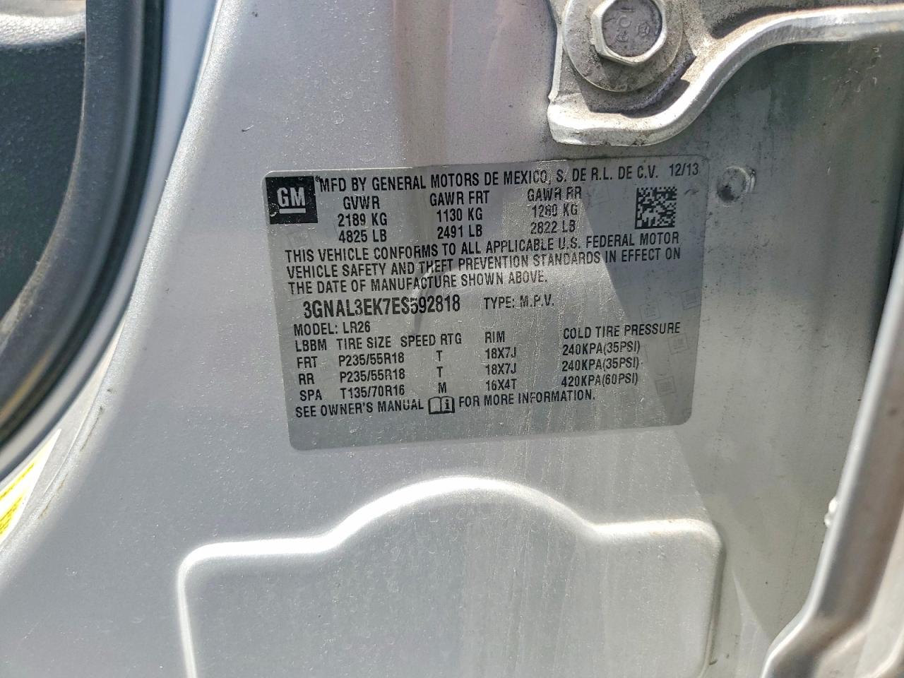 2014 CHEVROLET CAPTIVA