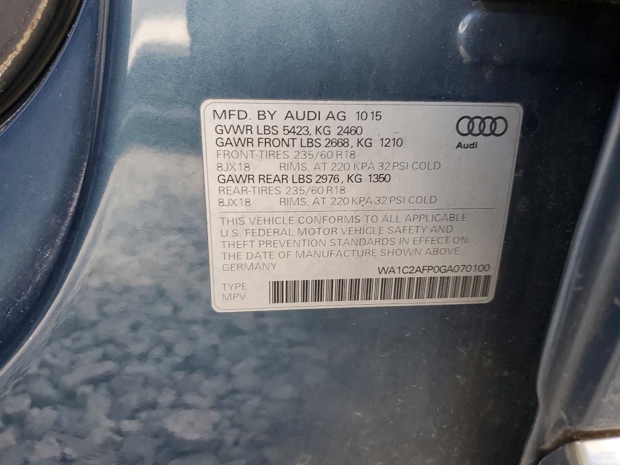 2016 AUDI Q5