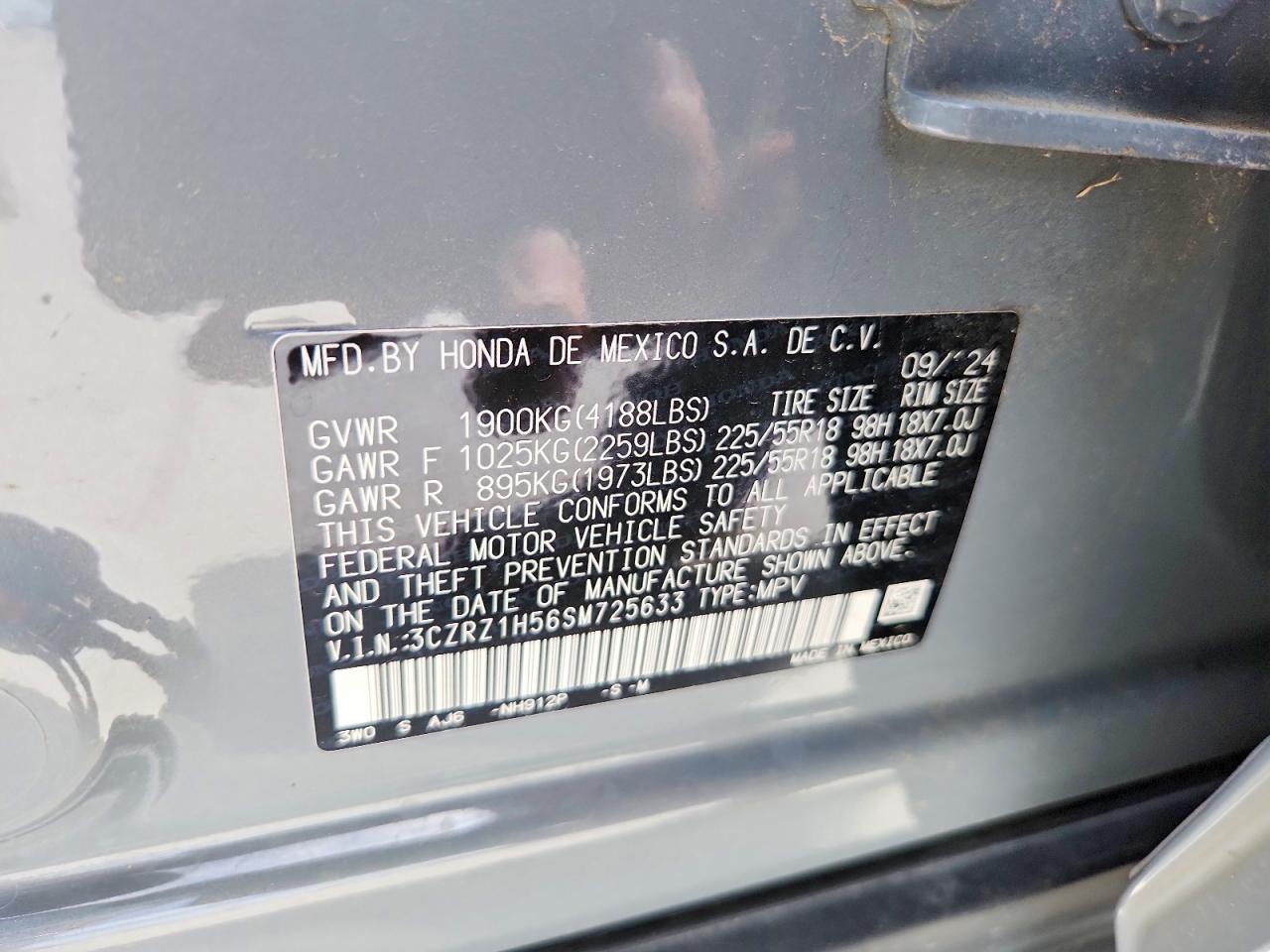 2025 HONDA HR-V