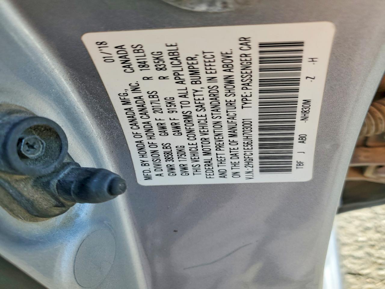2018 HONDA CIVIC