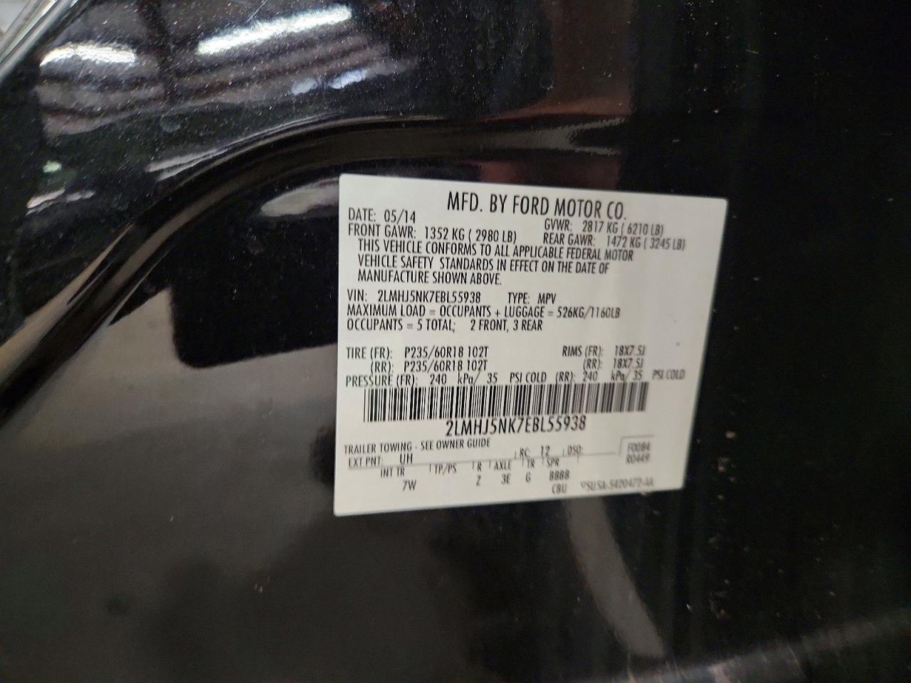 2014 LINCOLN MKT