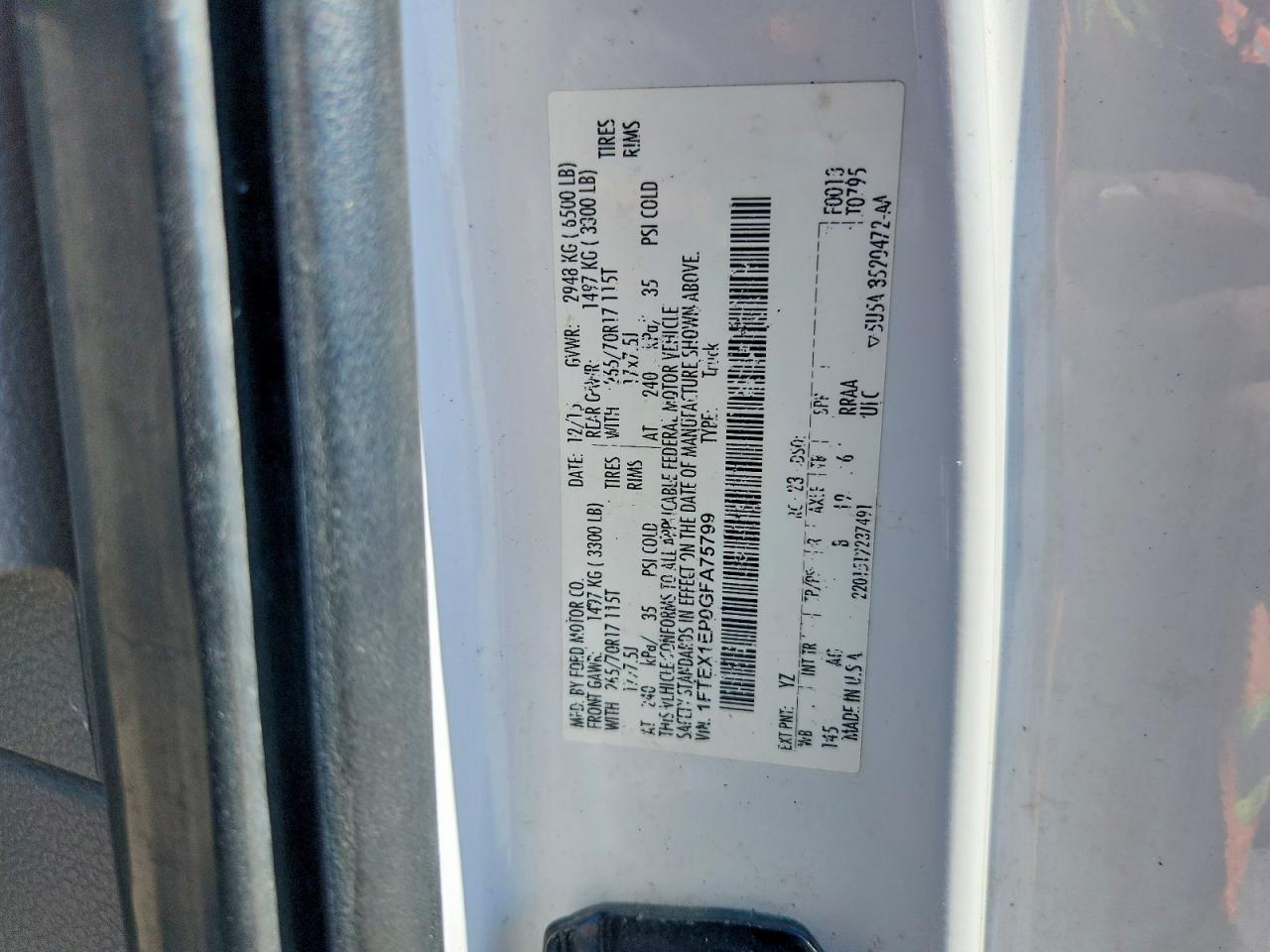2016 FORD F150