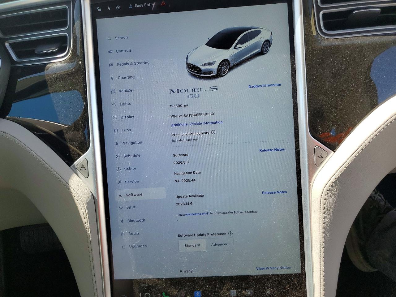 2014 TESLA MODEL S