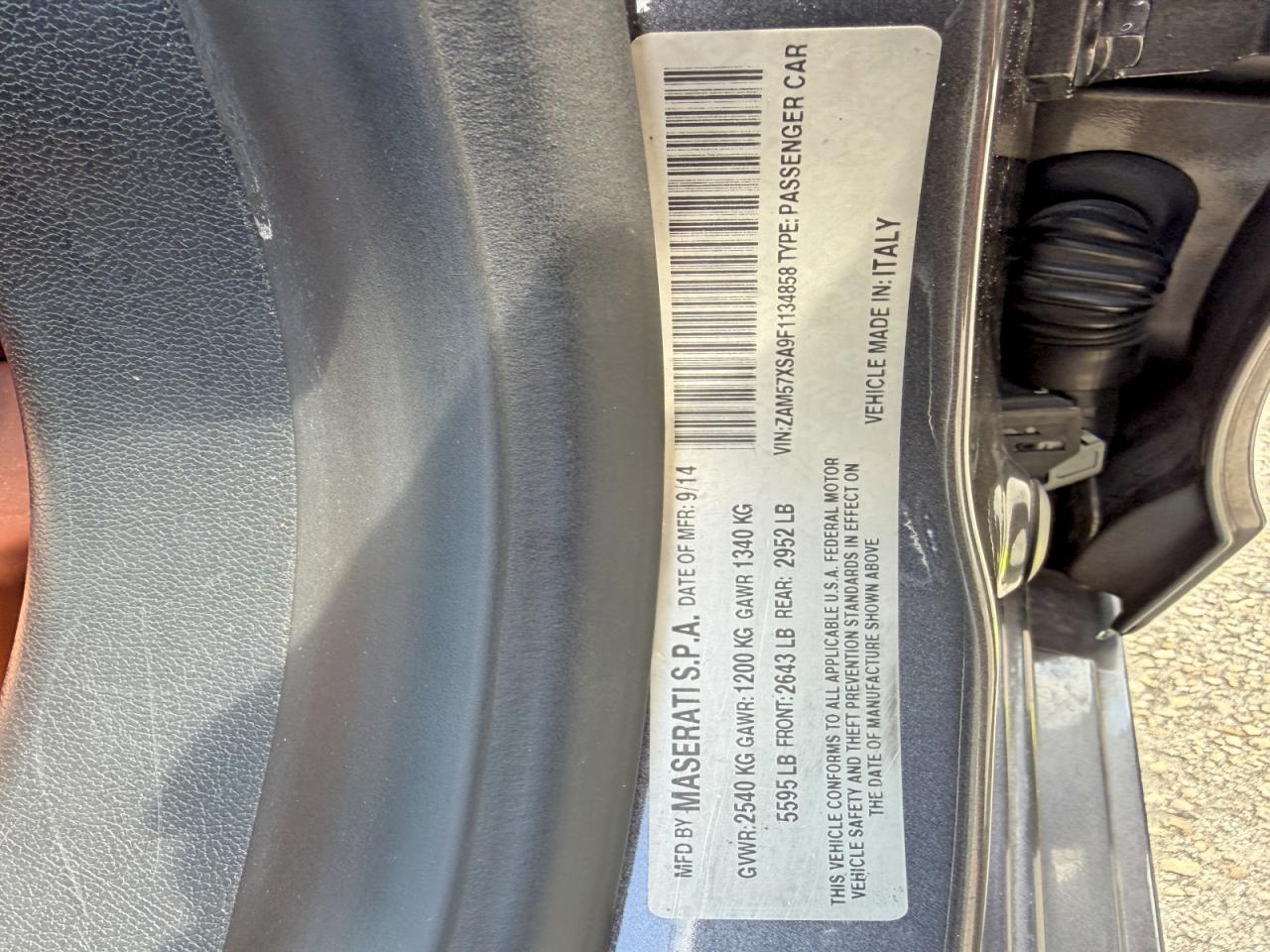 2015 MASERATI ALL OTHER