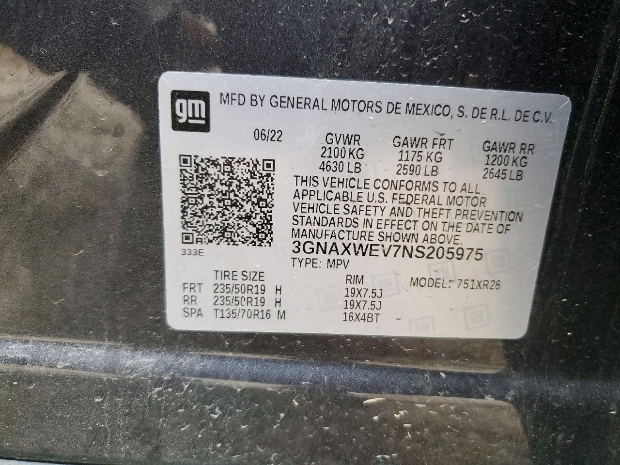 2022 CHEVROLET EQUINOX