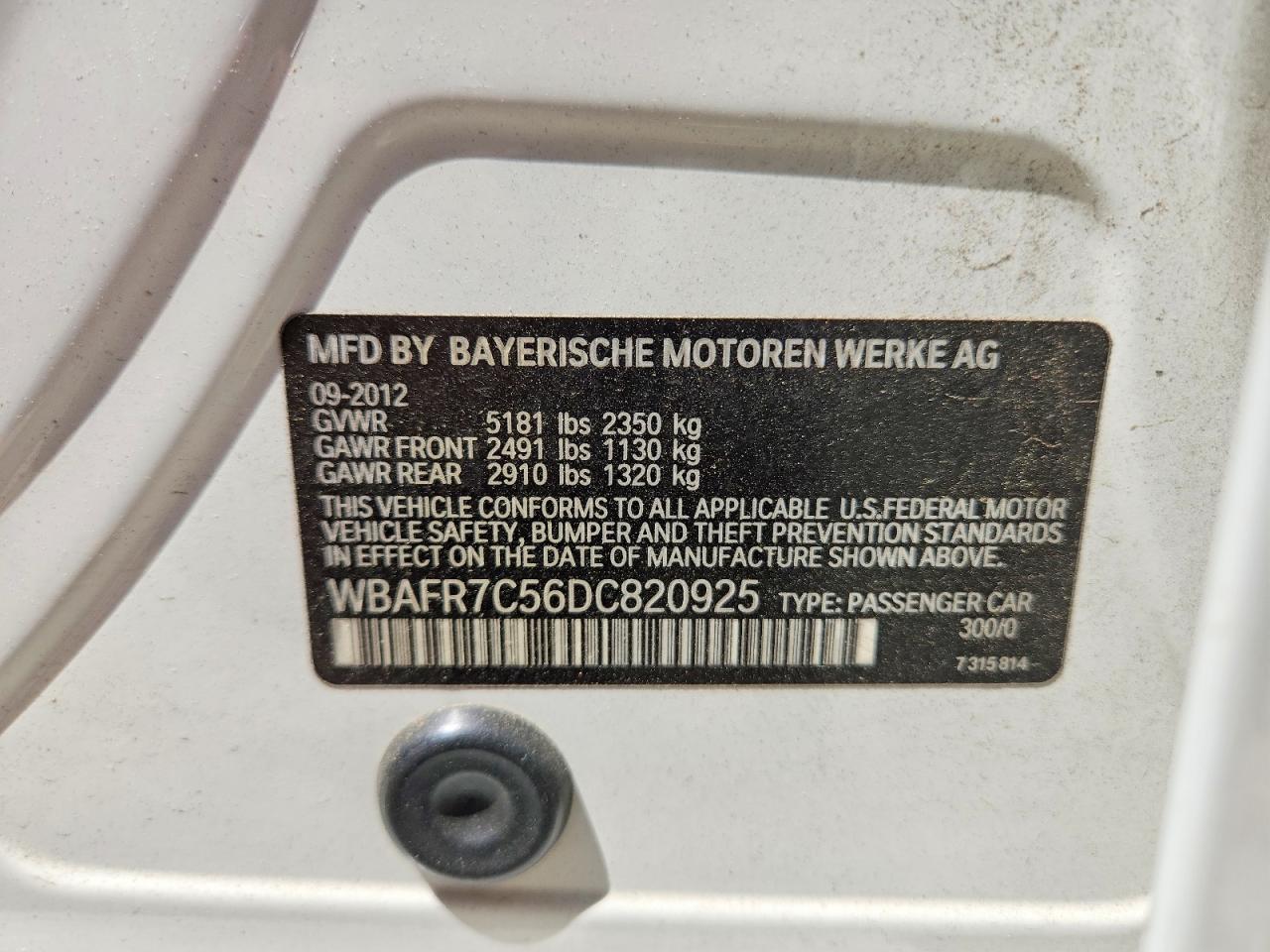 2013 BMW 5 SERIES