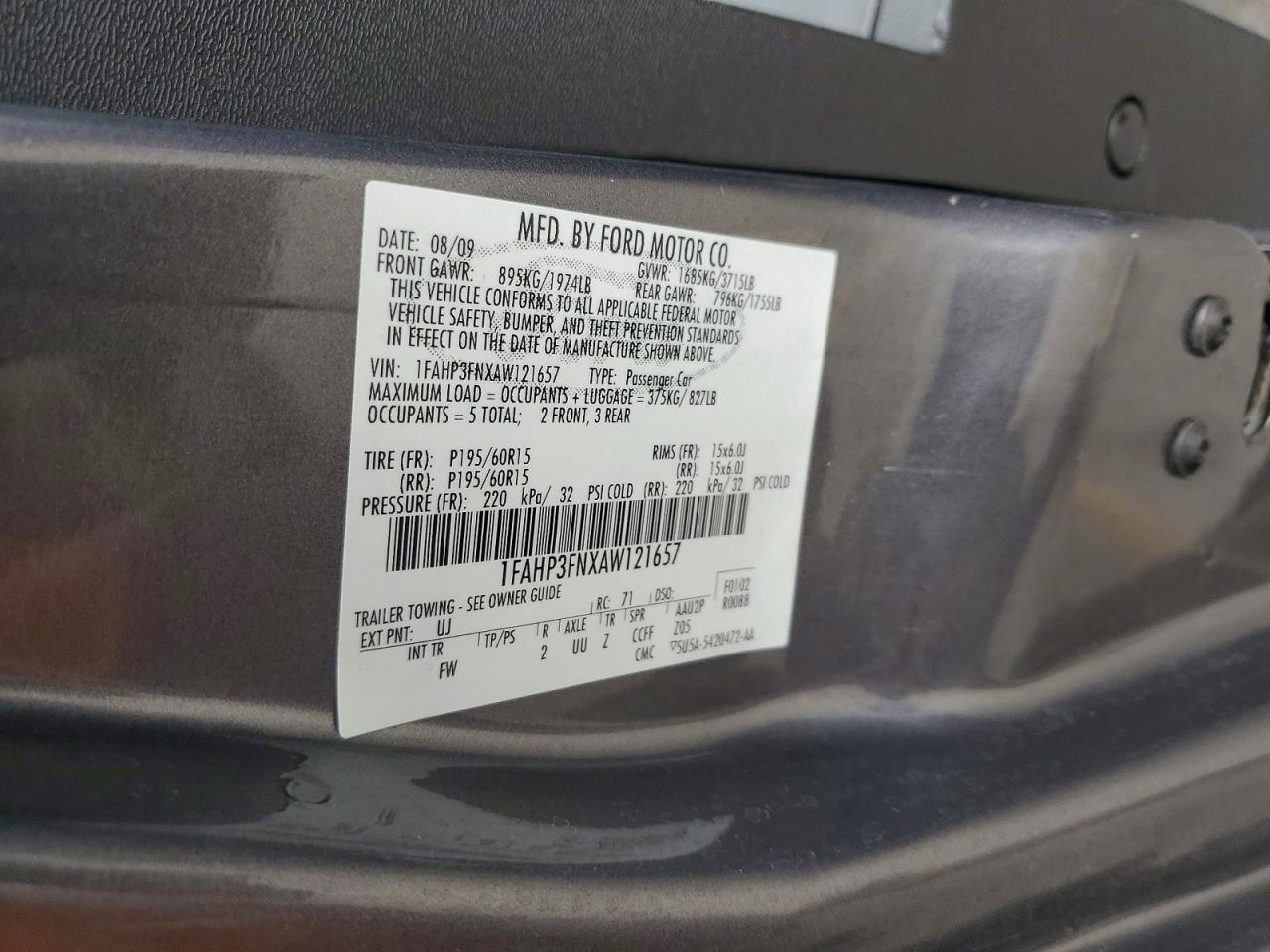2010 FORD FOCUS