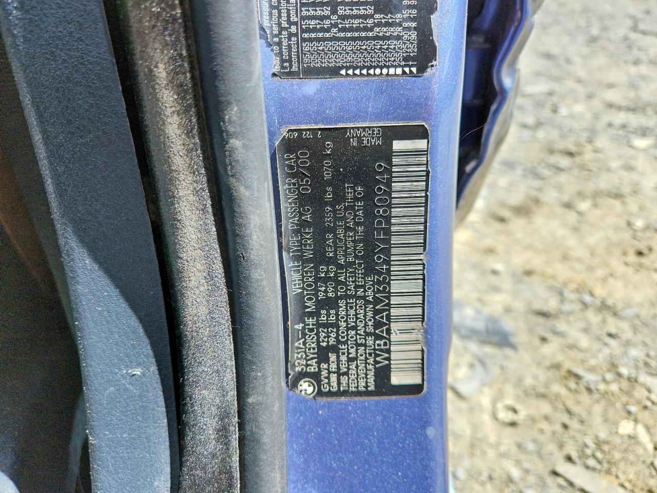 2000 BMW 3 SERIES