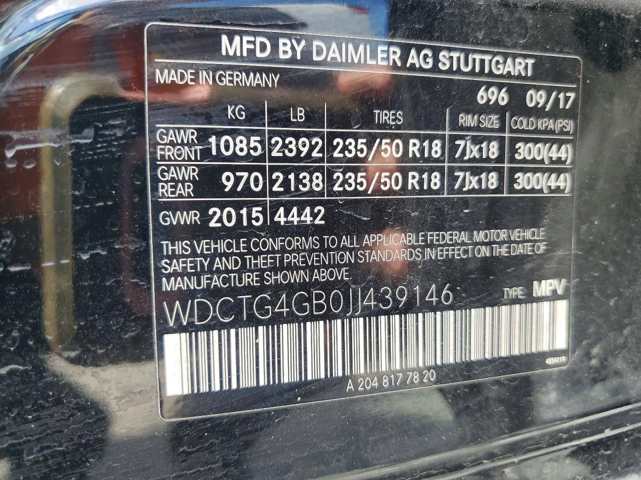 2018 MERCEDES-BENZ GLA-CLASS