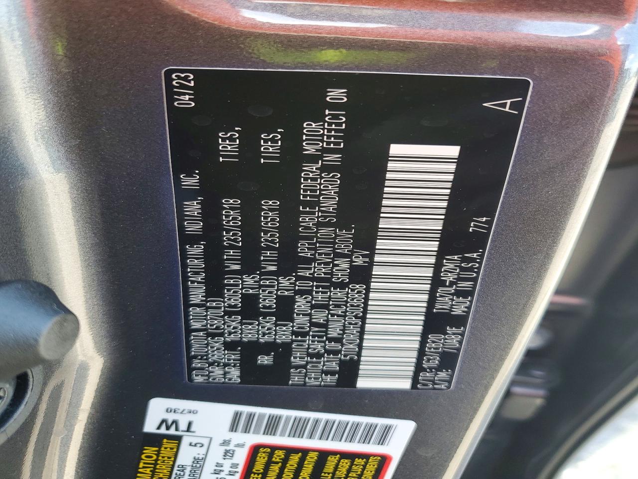 2023 TOYOTA HIGHLANDER