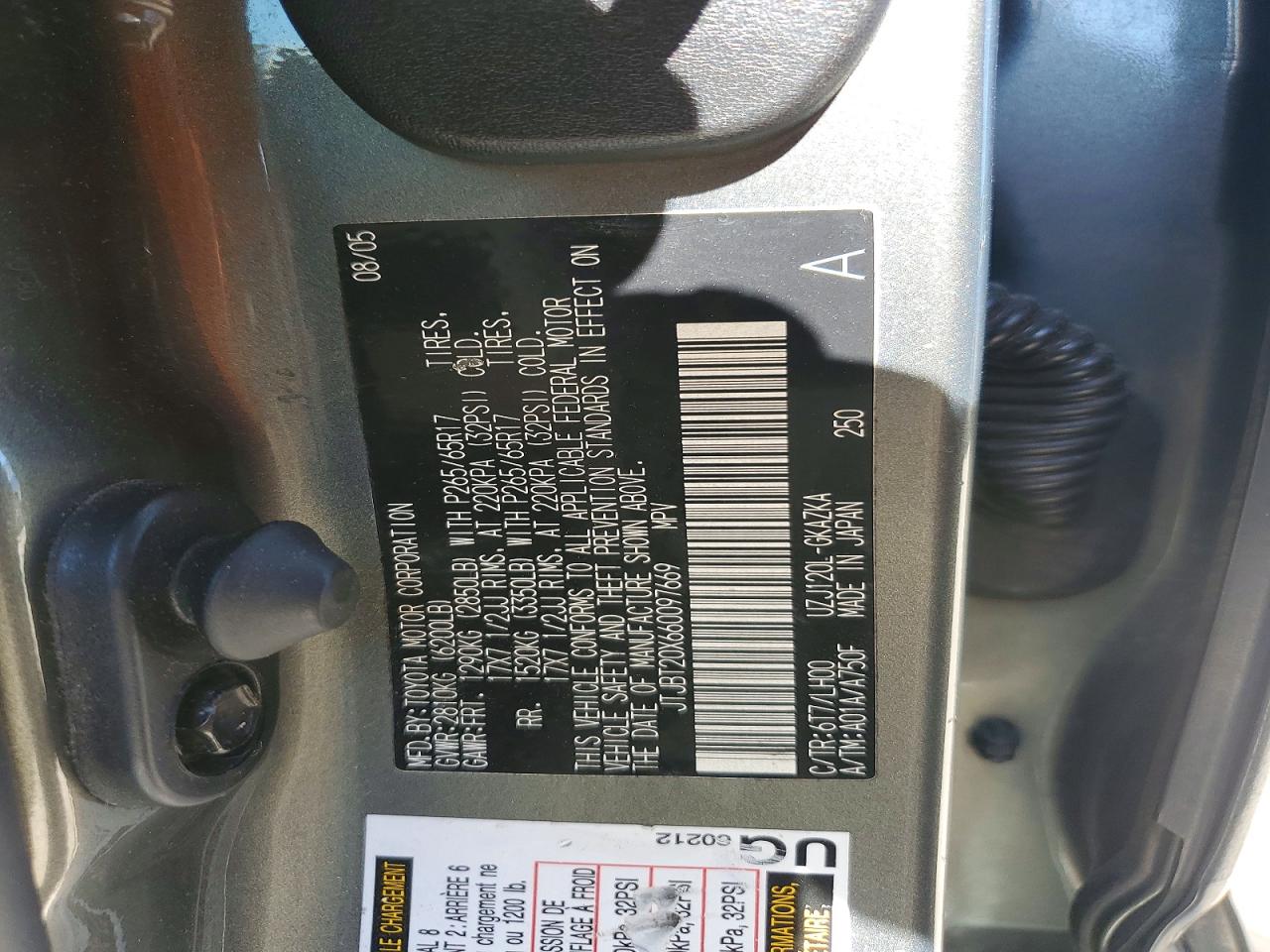 2006 LEXUS GX