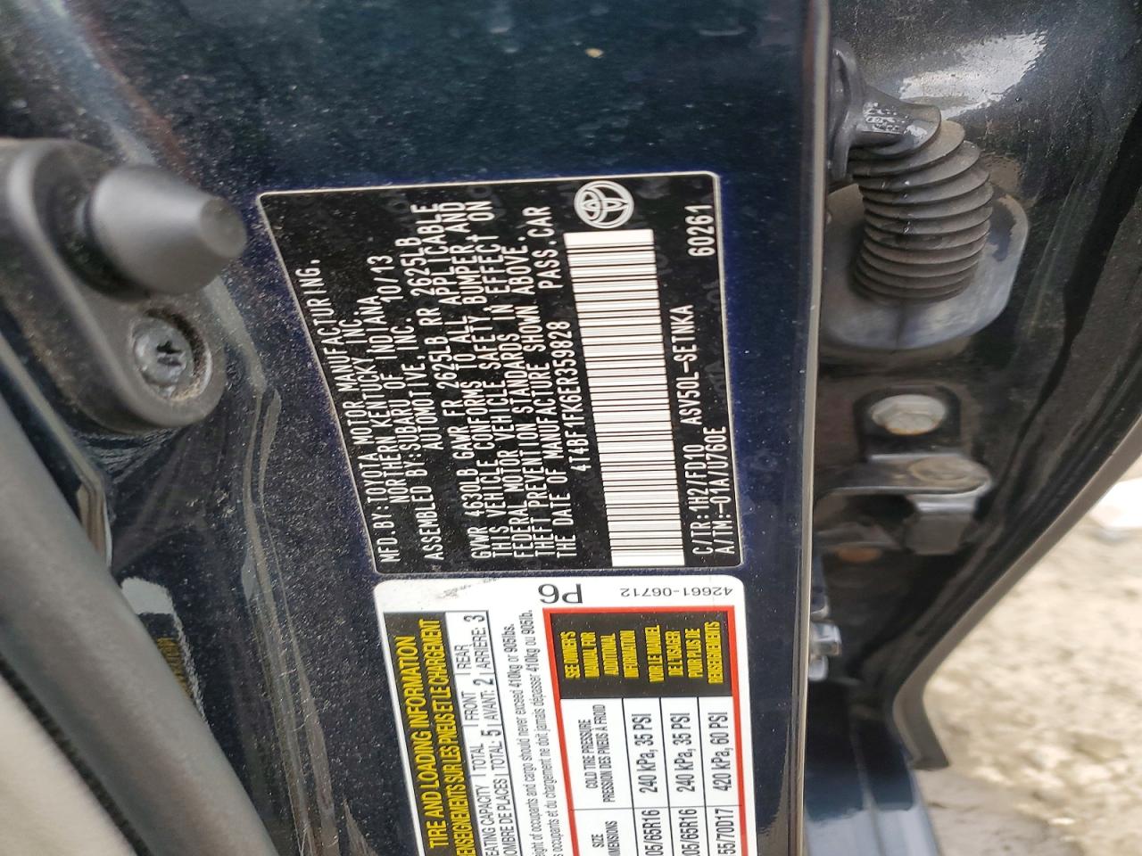 2014 TOYOTA CAMRY