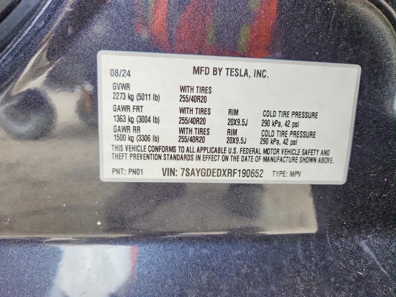 2024 TESLA MODEL Y