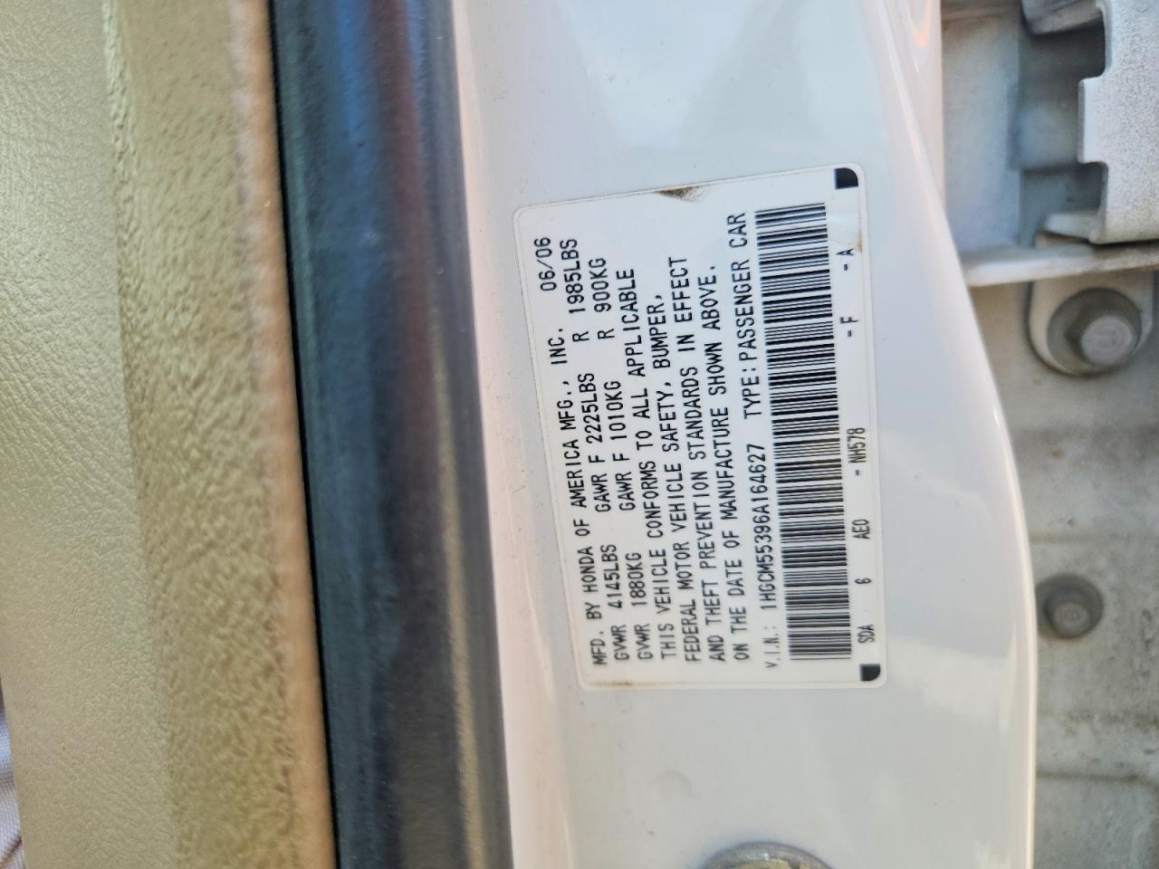 2006 HONDA ACCORD