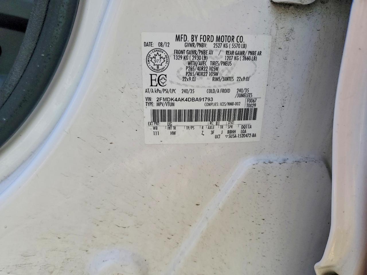 2013 FORD EDGE