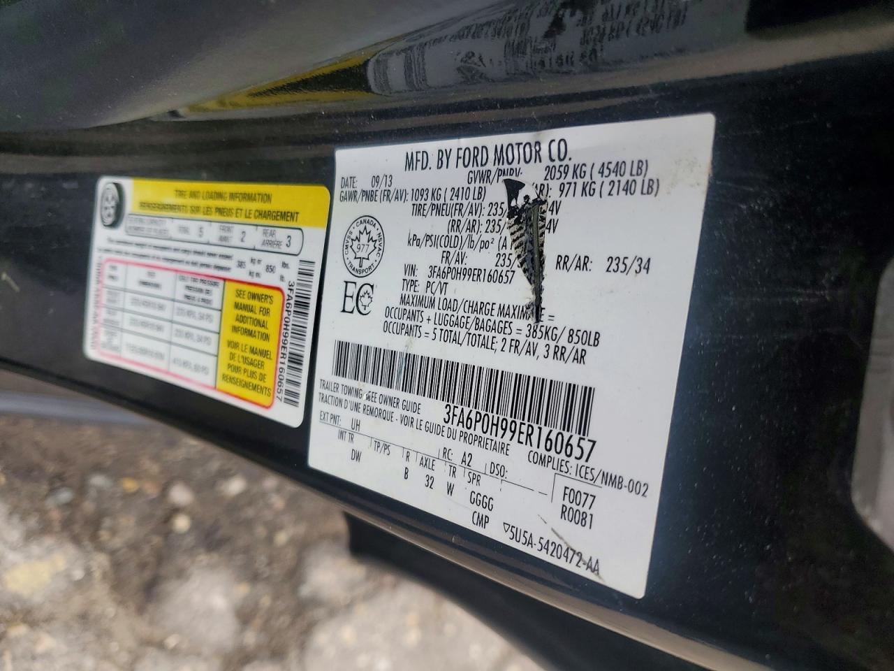 2014 FORD FUSION