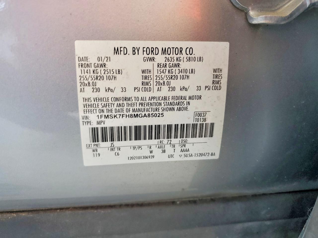 2021 FORD EXPLORER
