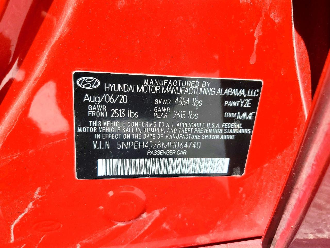 2021 HYUNDAI SONATA
