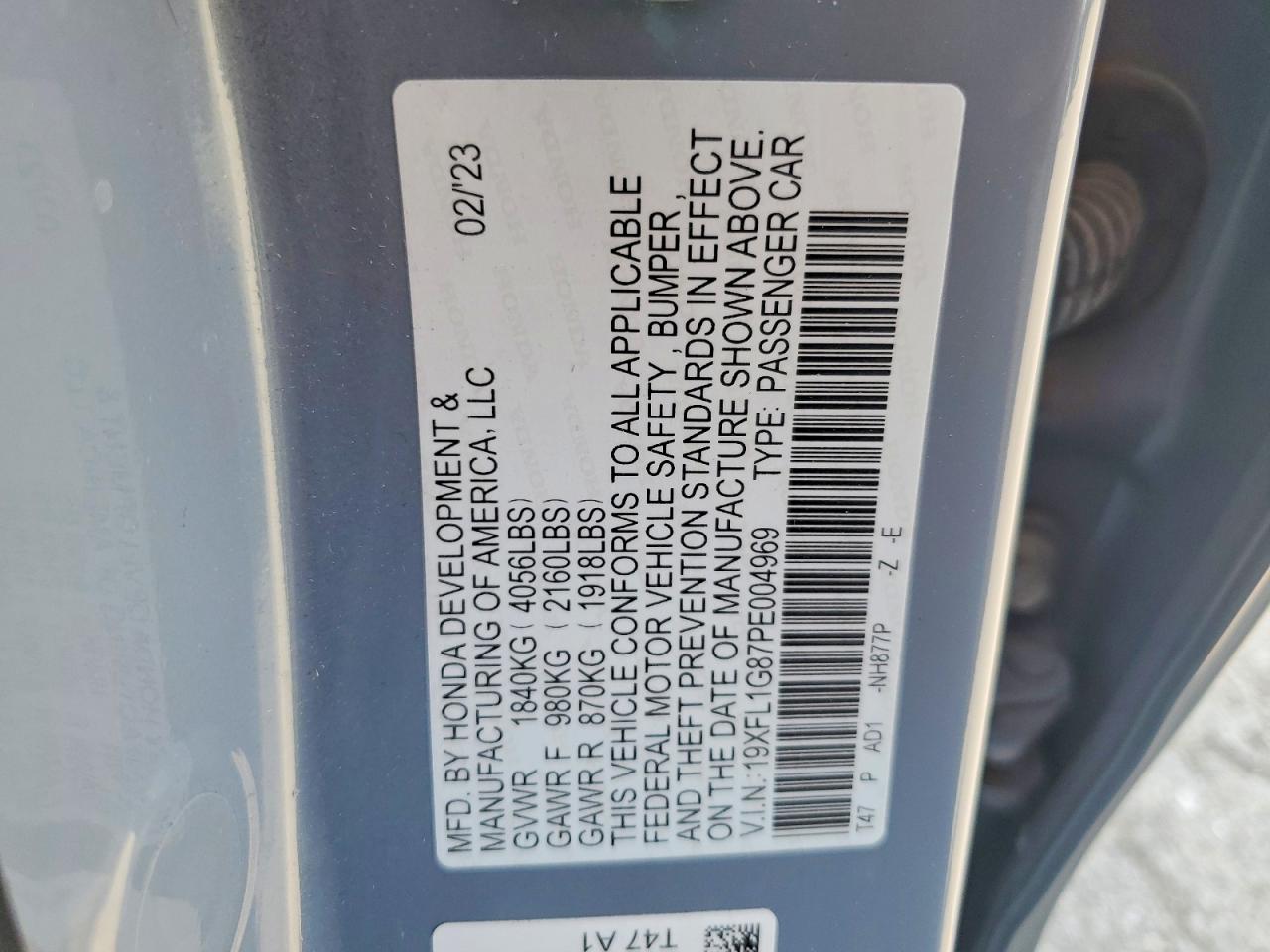 2023 HONDA CIVIC