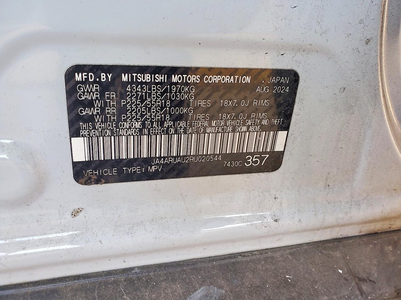 2024 MITSUBISHI OUTLANDER