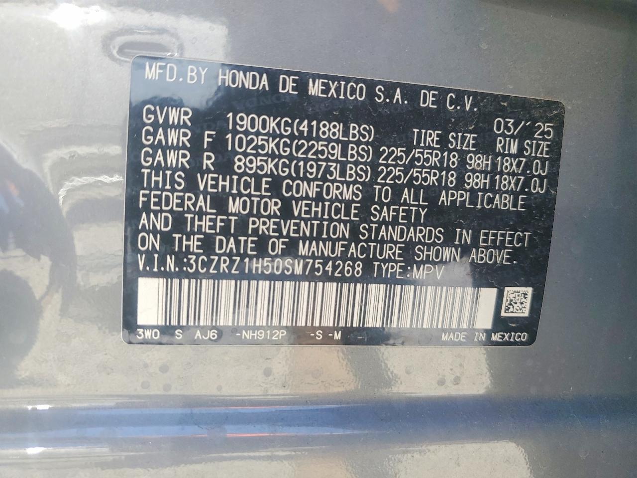 2025 HONDA HR-V