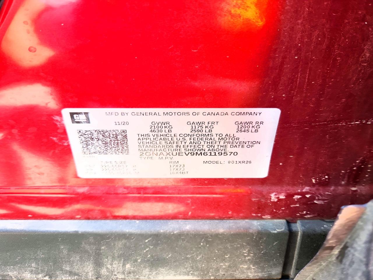 2021 CHEVROLET EQUINOX