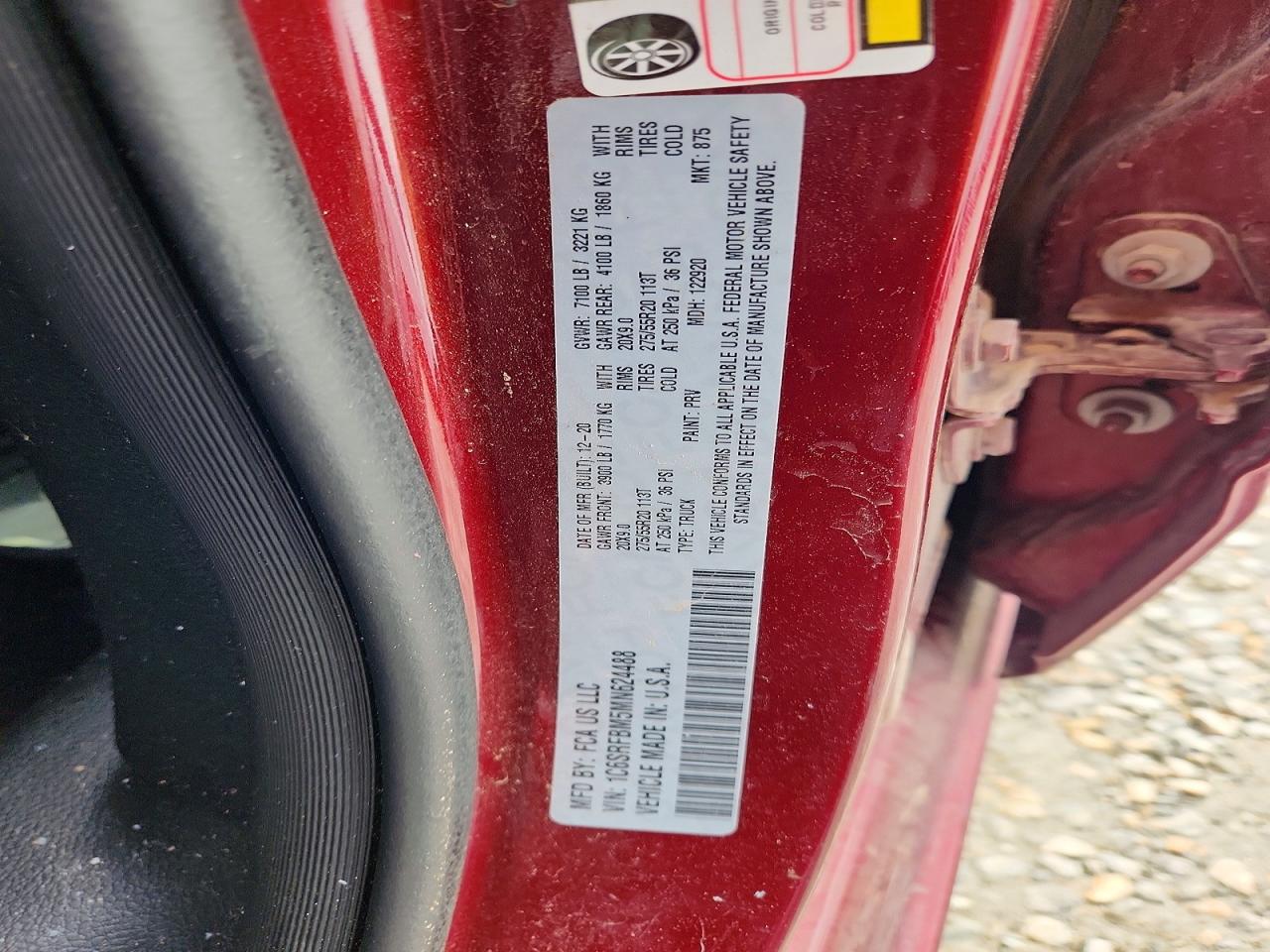 2021 RAM 1500