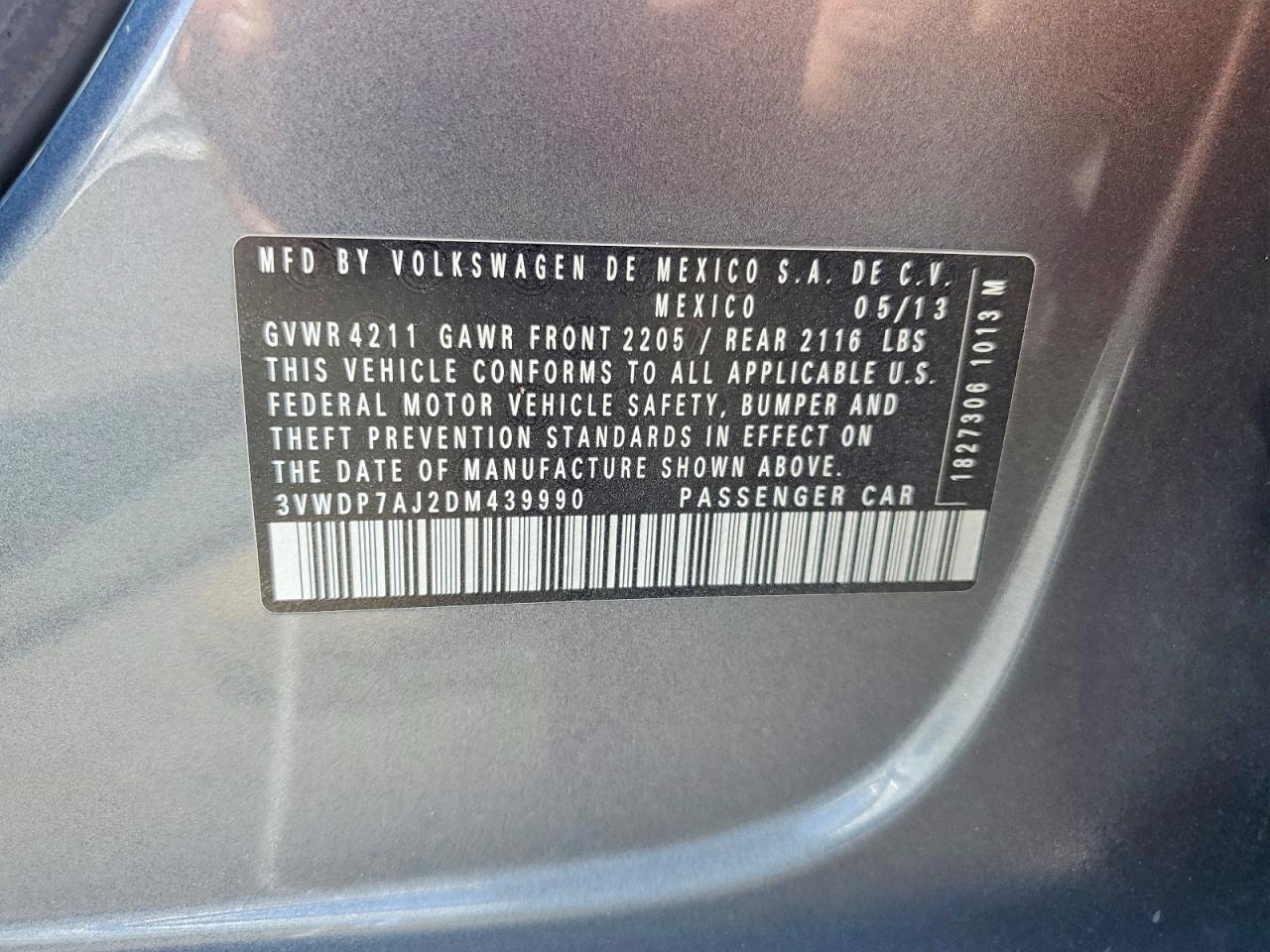2013 VOLKSWAGEN JETTA