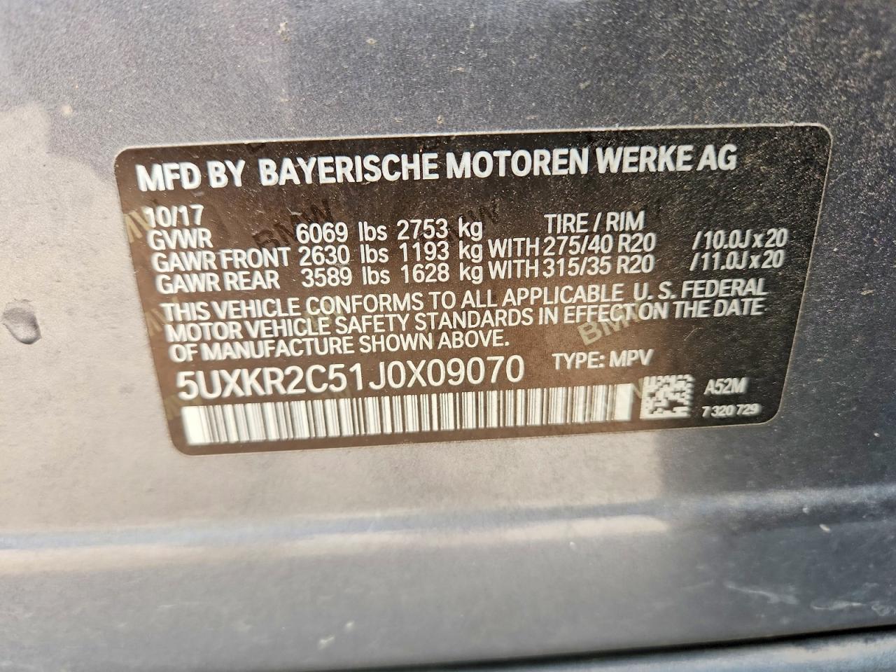 2018 BMW X5