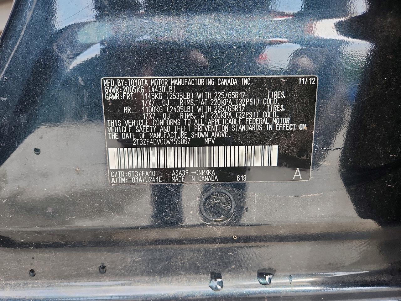 2012 TOYOTA RAV4