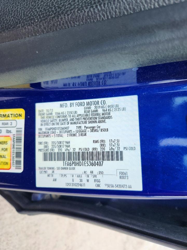 2014 FORD FUSION