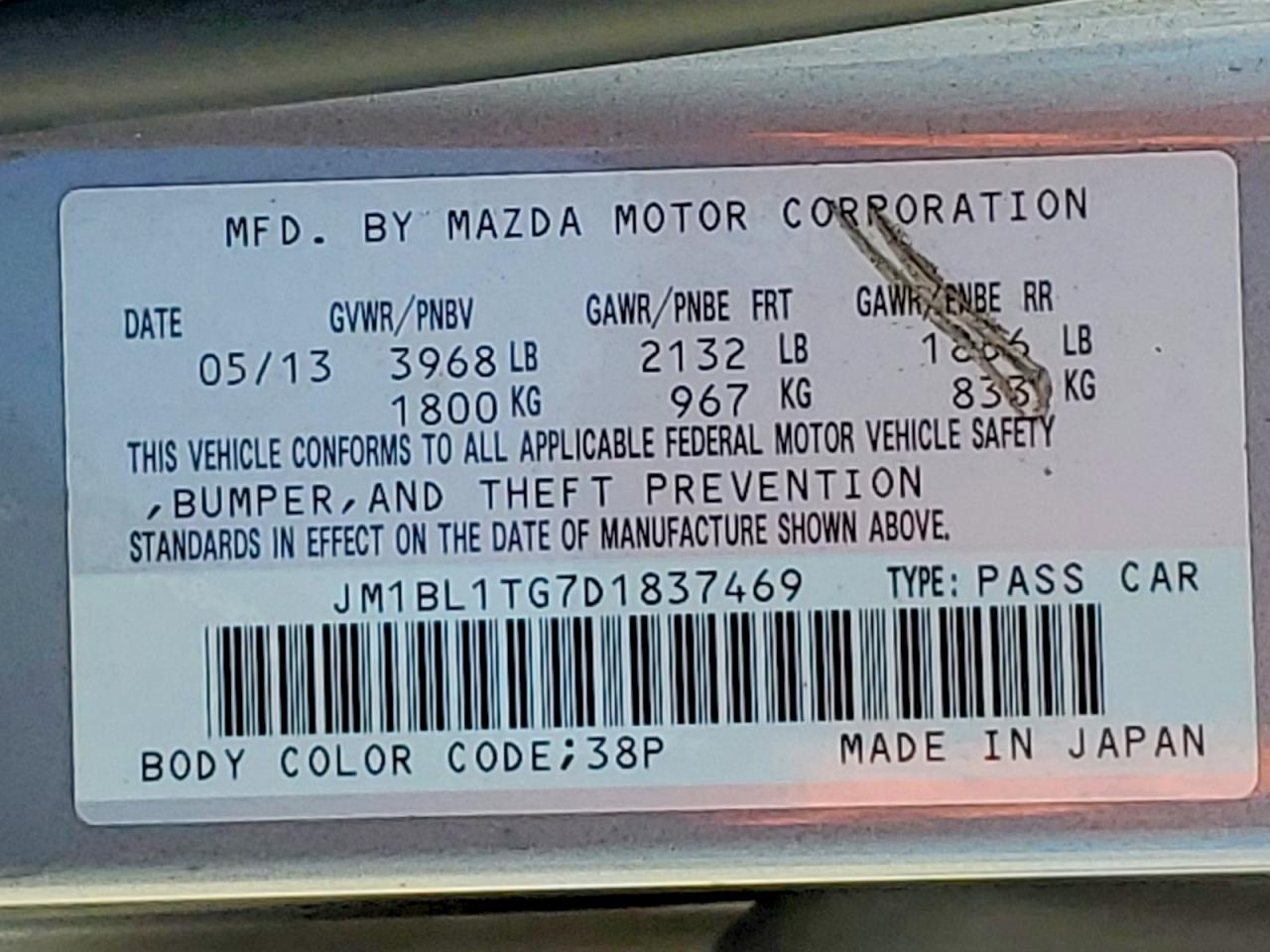 2013 MAZDA 3