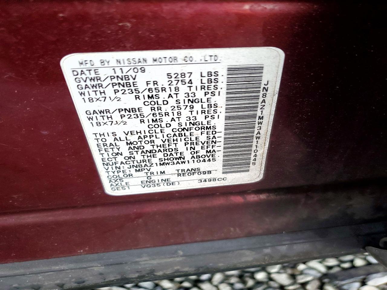 2010 NISSAN MURANO