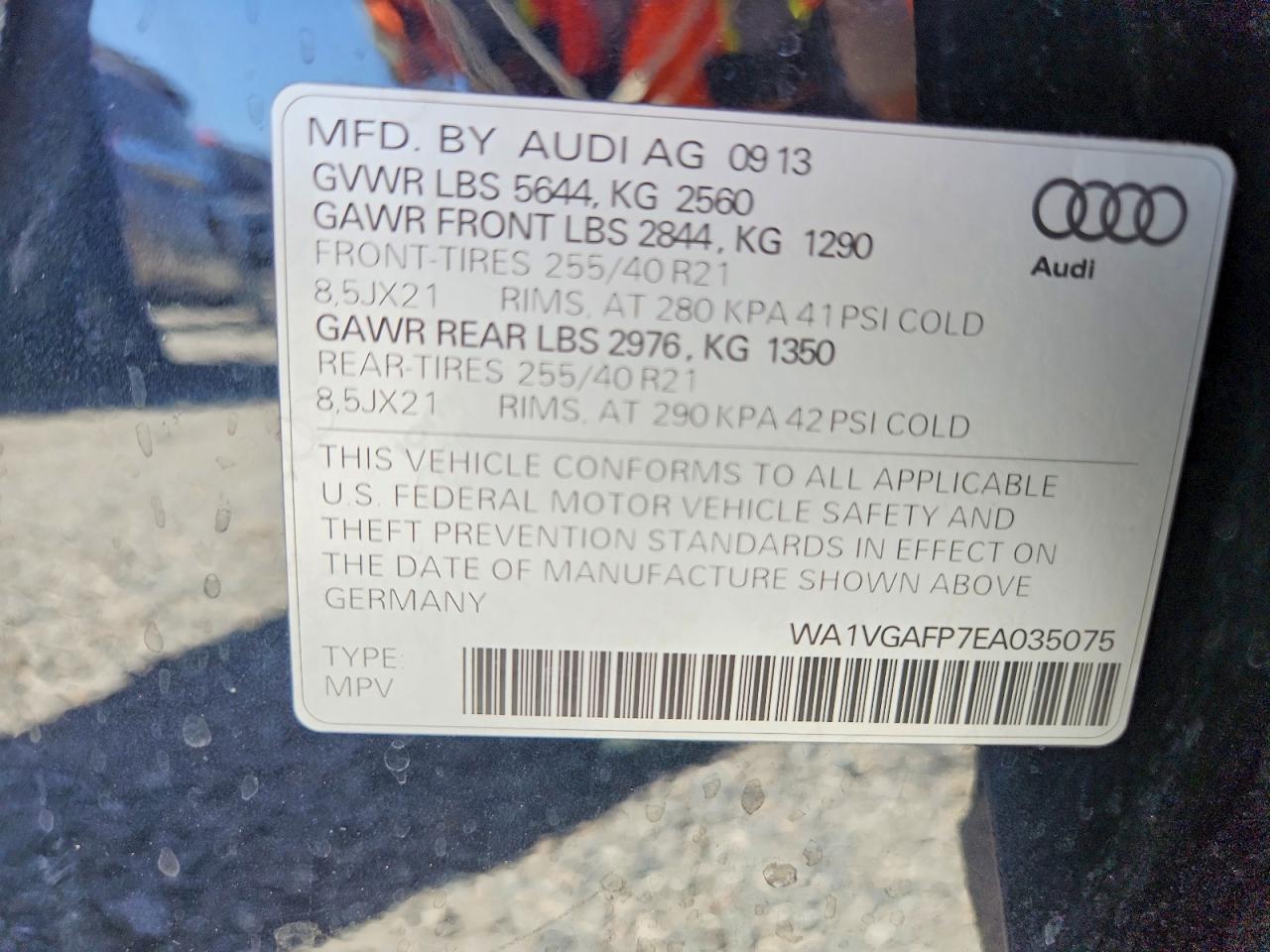 2014 AUDI SQ5